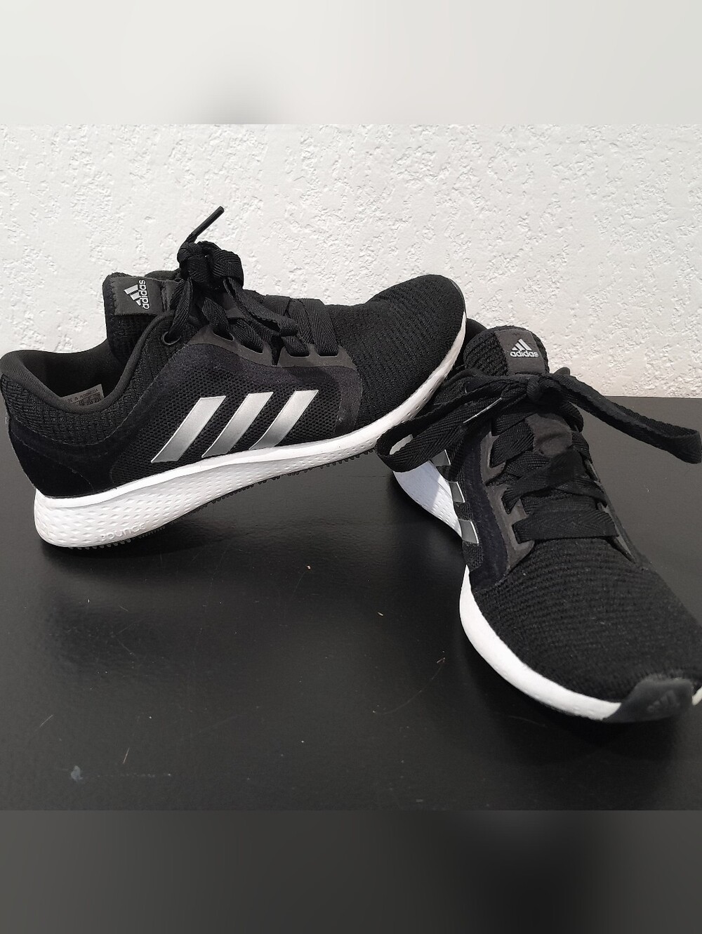 Adidas Edge Lux Running Shoes Women’s Black White Athletic Sneakers 6.5